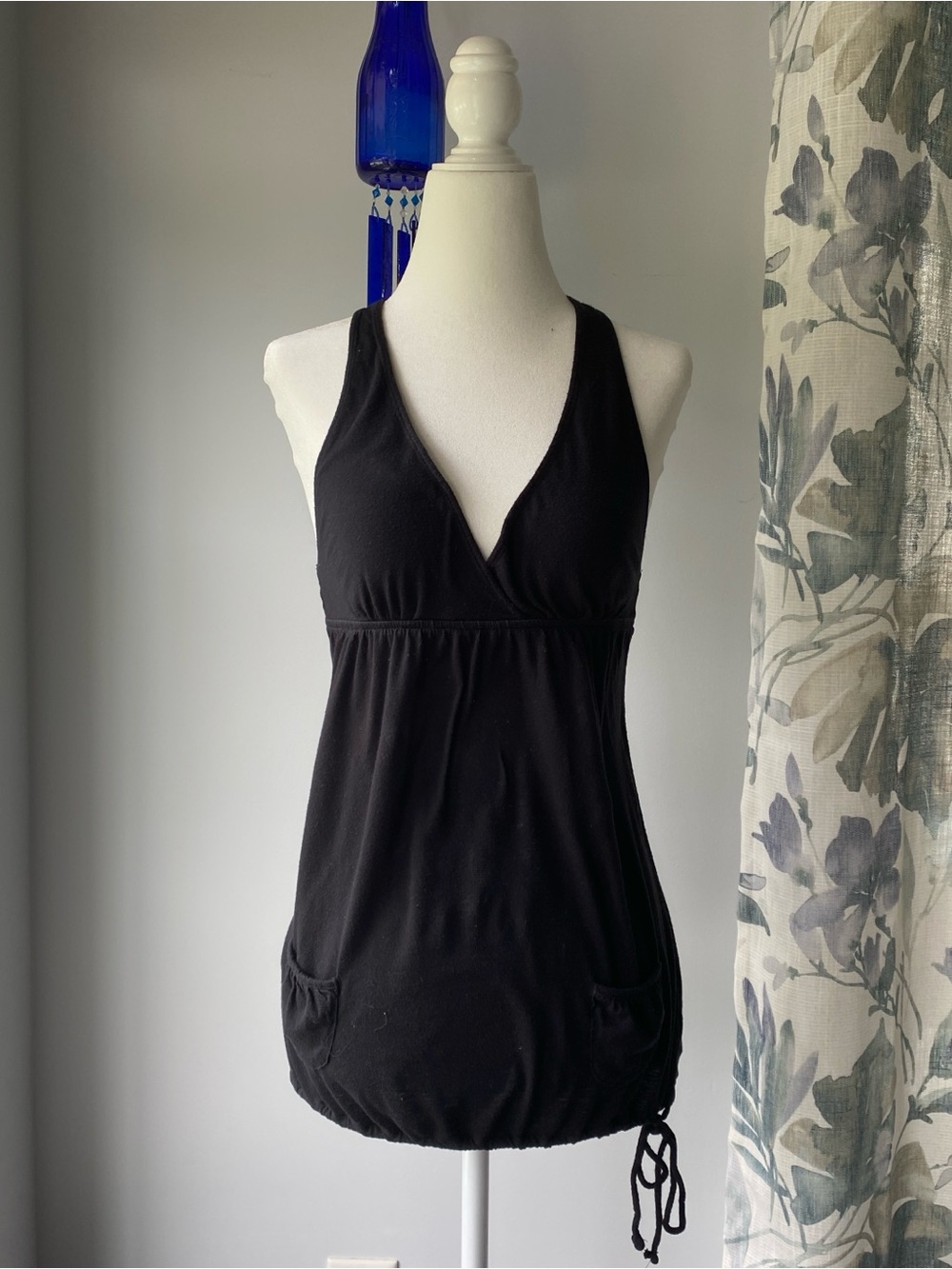 Y2K American Eagle 2000s black babydoll Tank Top